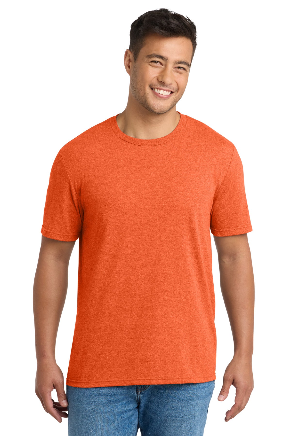 Port & Co Tri-Blend Tee. PC330 in Deep Orange Heather