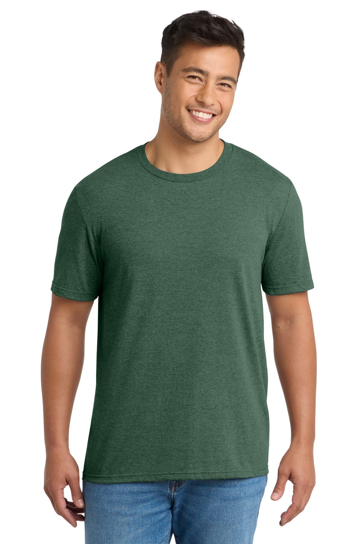 Port & Co Tri-Blend Tee. PC330 in Forest Green Heather