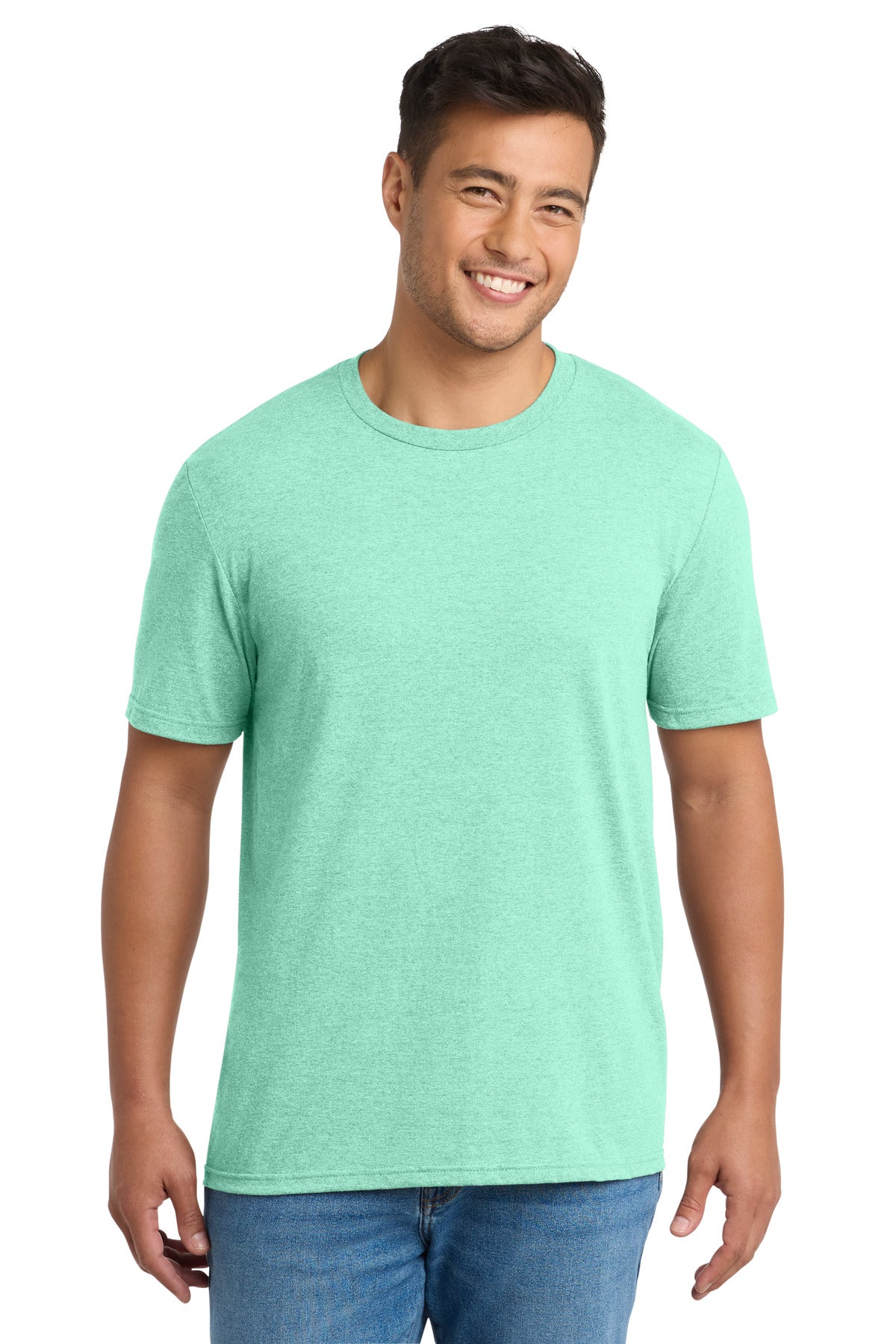 Port & Co Tri-Blend Tee. PC330 in Heather Jadeite