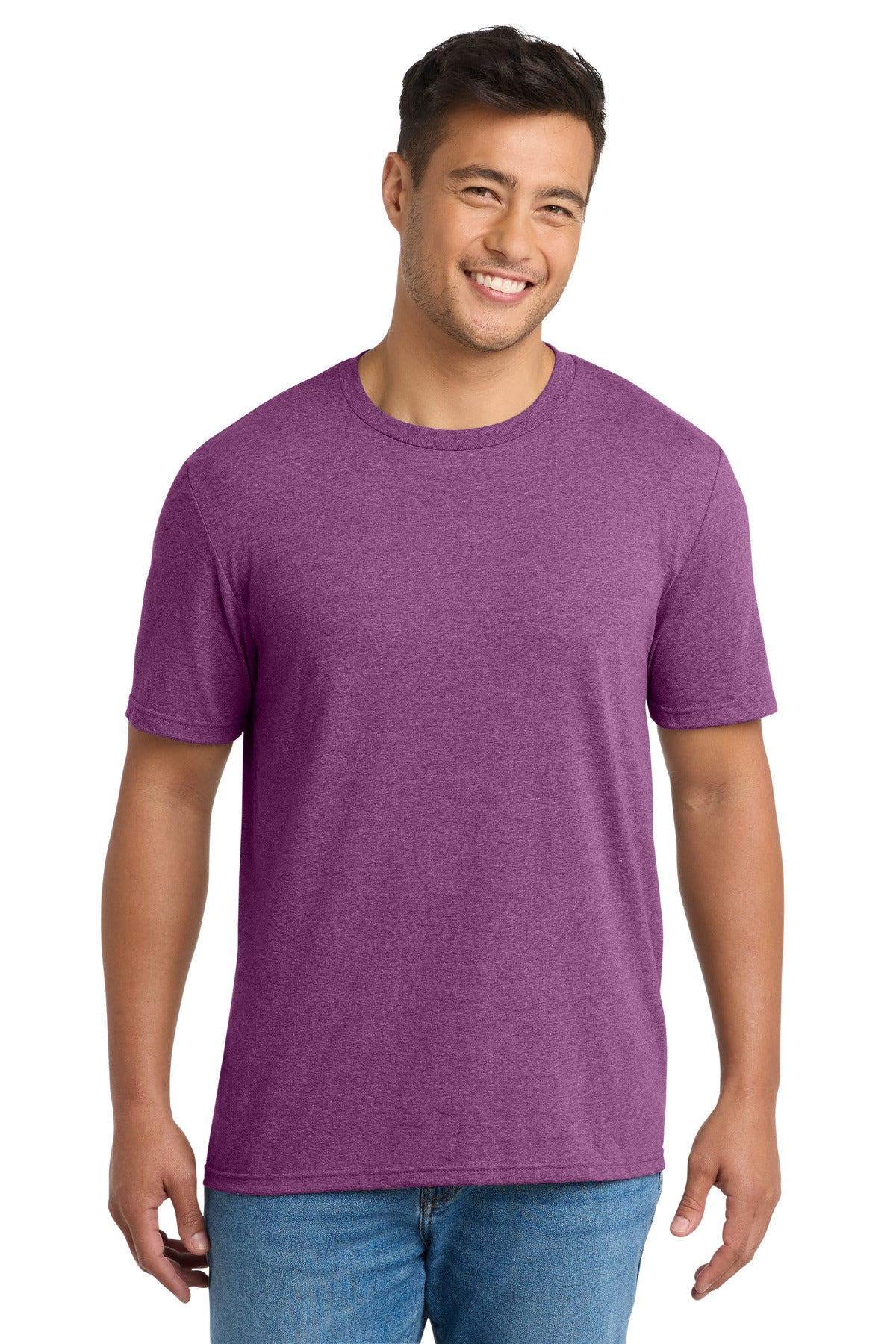 Port & Co Tri-Blend Tee. PC330 in Raspberry Heather