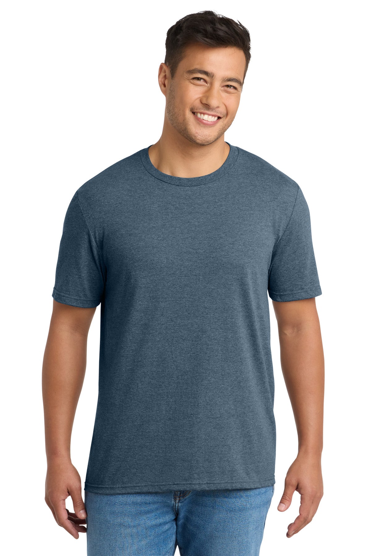 Port & Co Tri-Blend Tee. PC330 in Steel Blue Heather