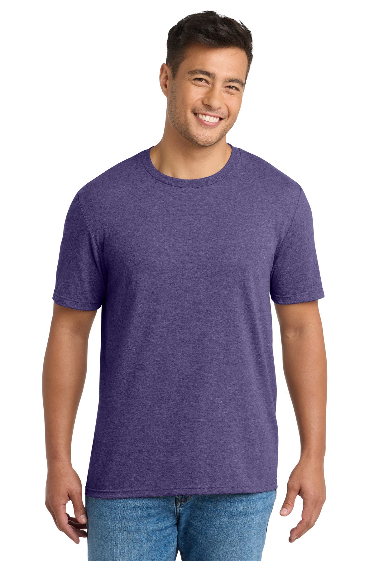 Port & Co Tri-Blend Tee. PC330 in Team Purple Heather