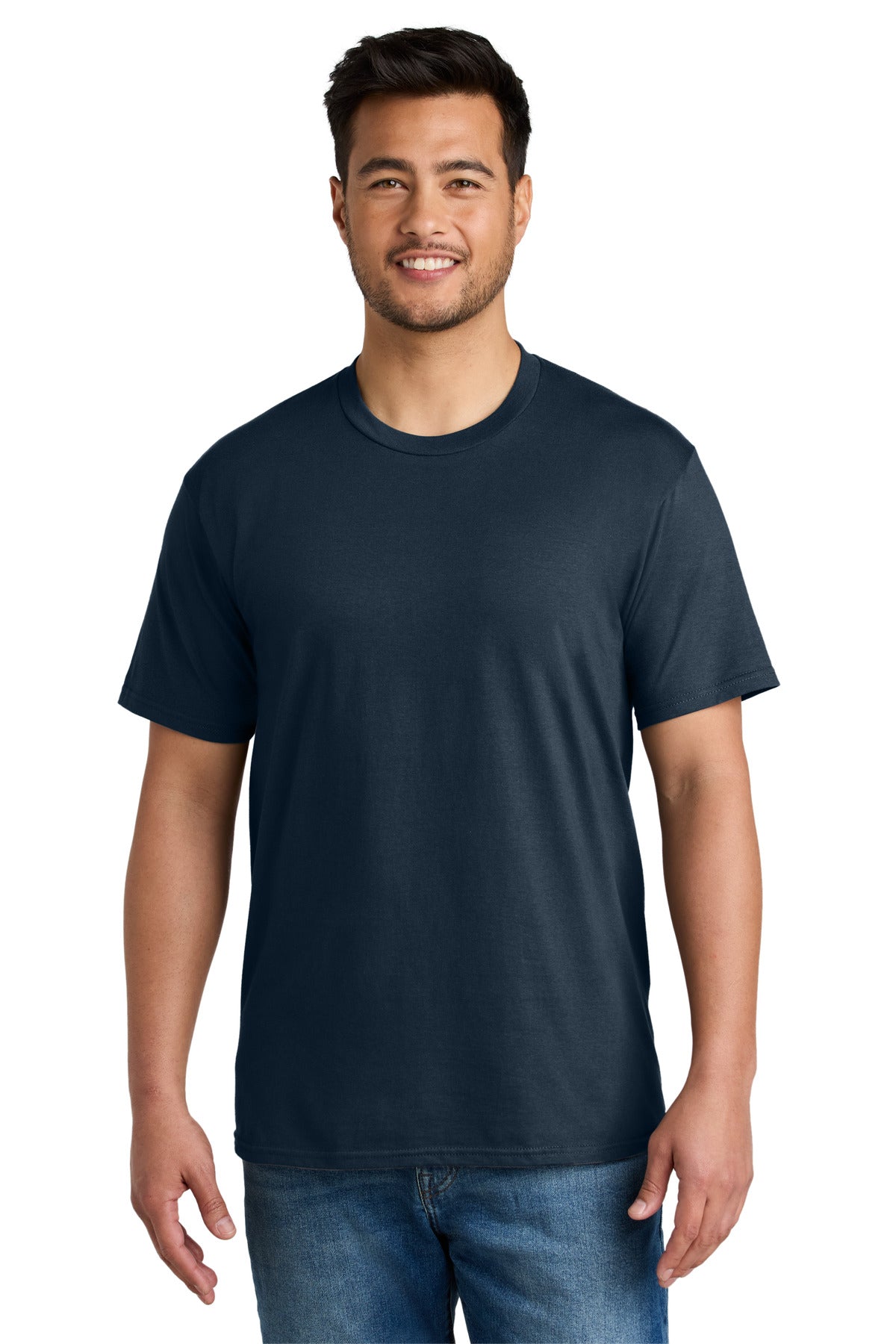 Port & Co CVC Tee PC340 in Deep Navy