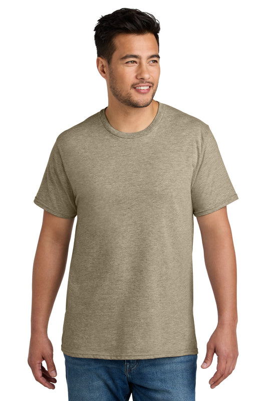 Port & Co CVC Tee PC340 in Desert Tan Heather