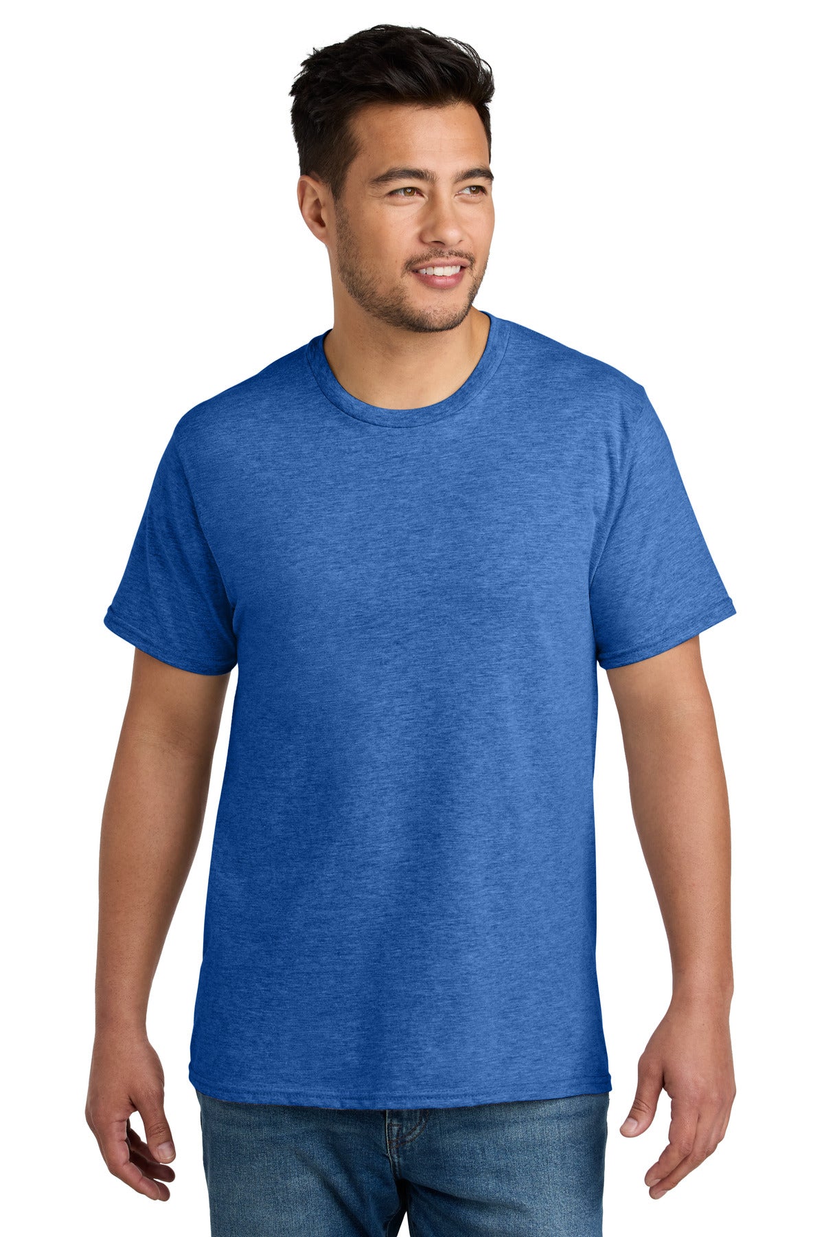 Port & Co CVC Tee PC340 in Heather Royal