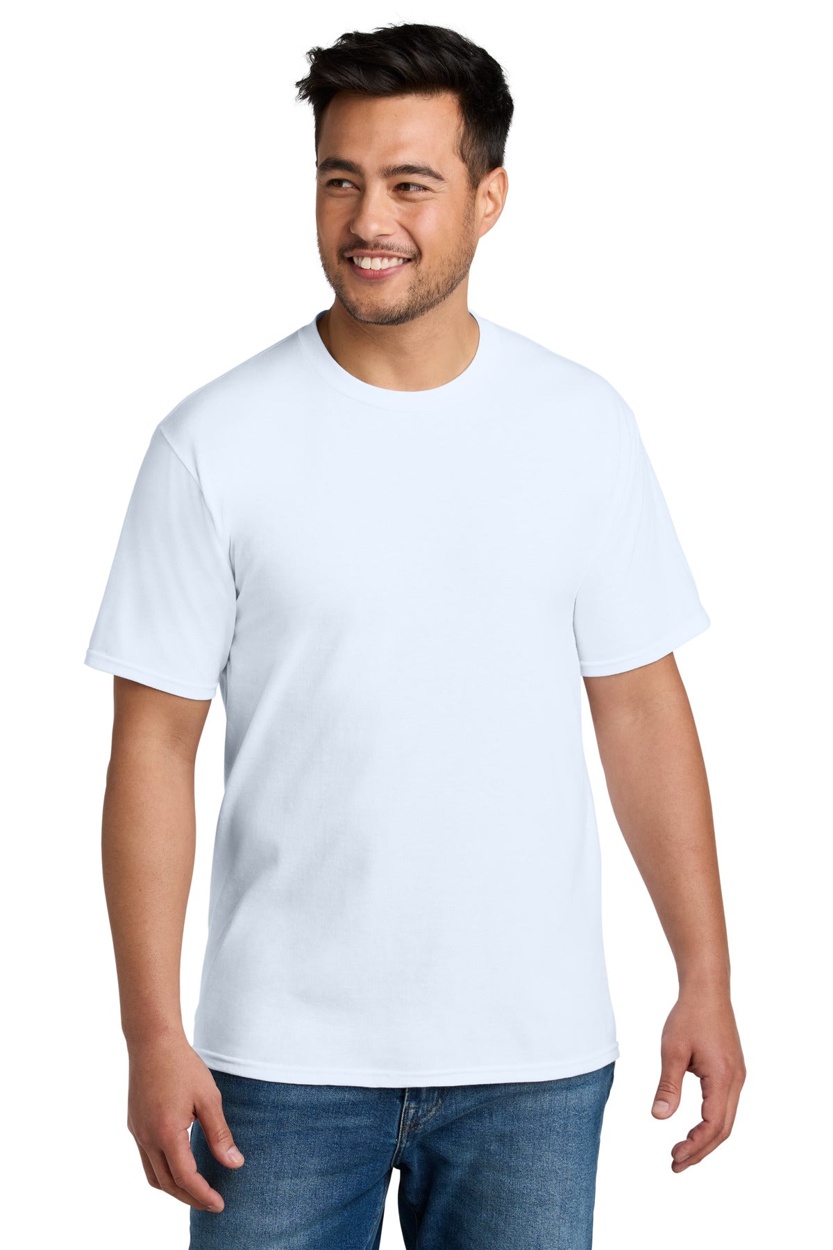 Port & Co CVC Tee PC340 in White