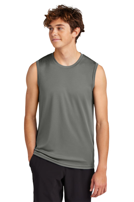 Port & Co Performance Sleeveless Tee PC380SL in Charcoal
