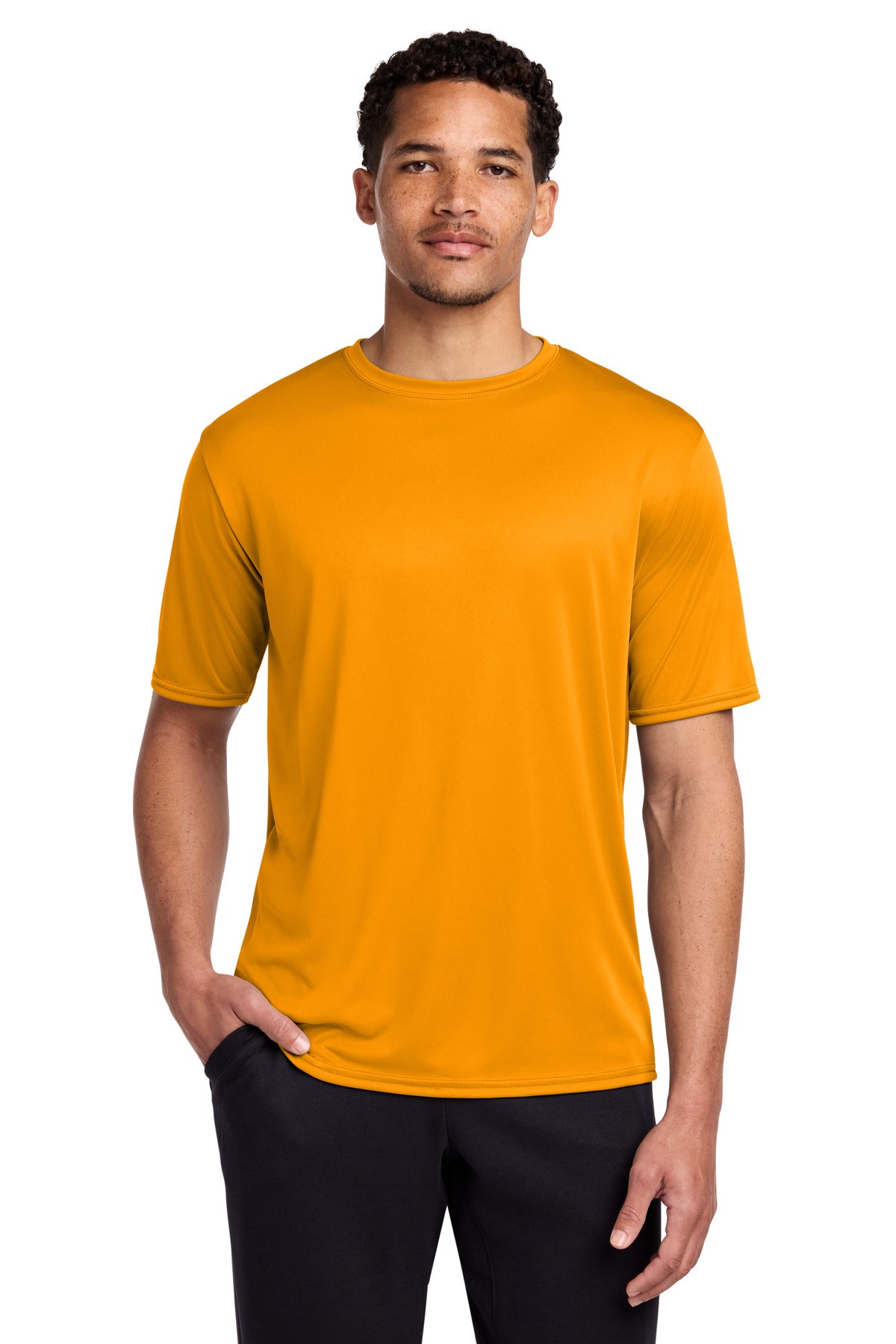 Port & Co Performance Tee. PC380 in Gold