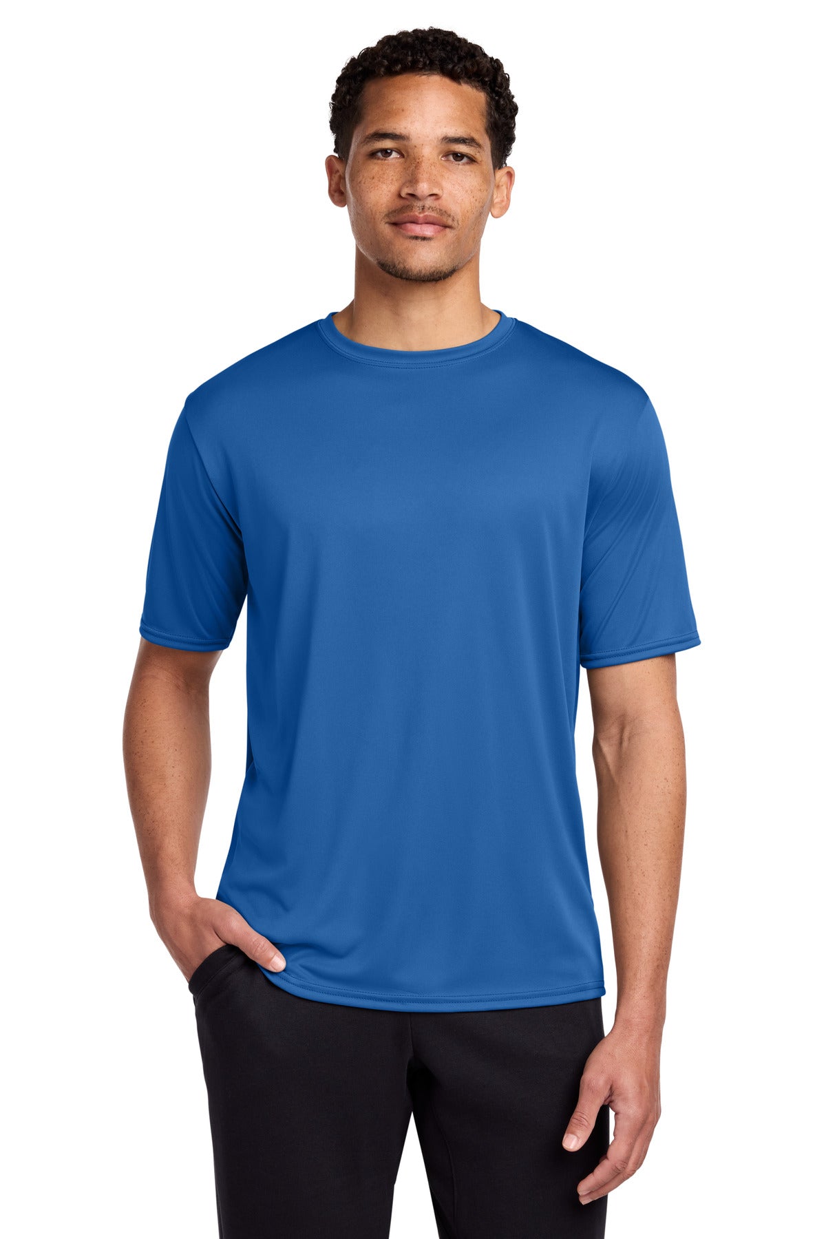 Port & Co Performance Tee. PC380 in Royal