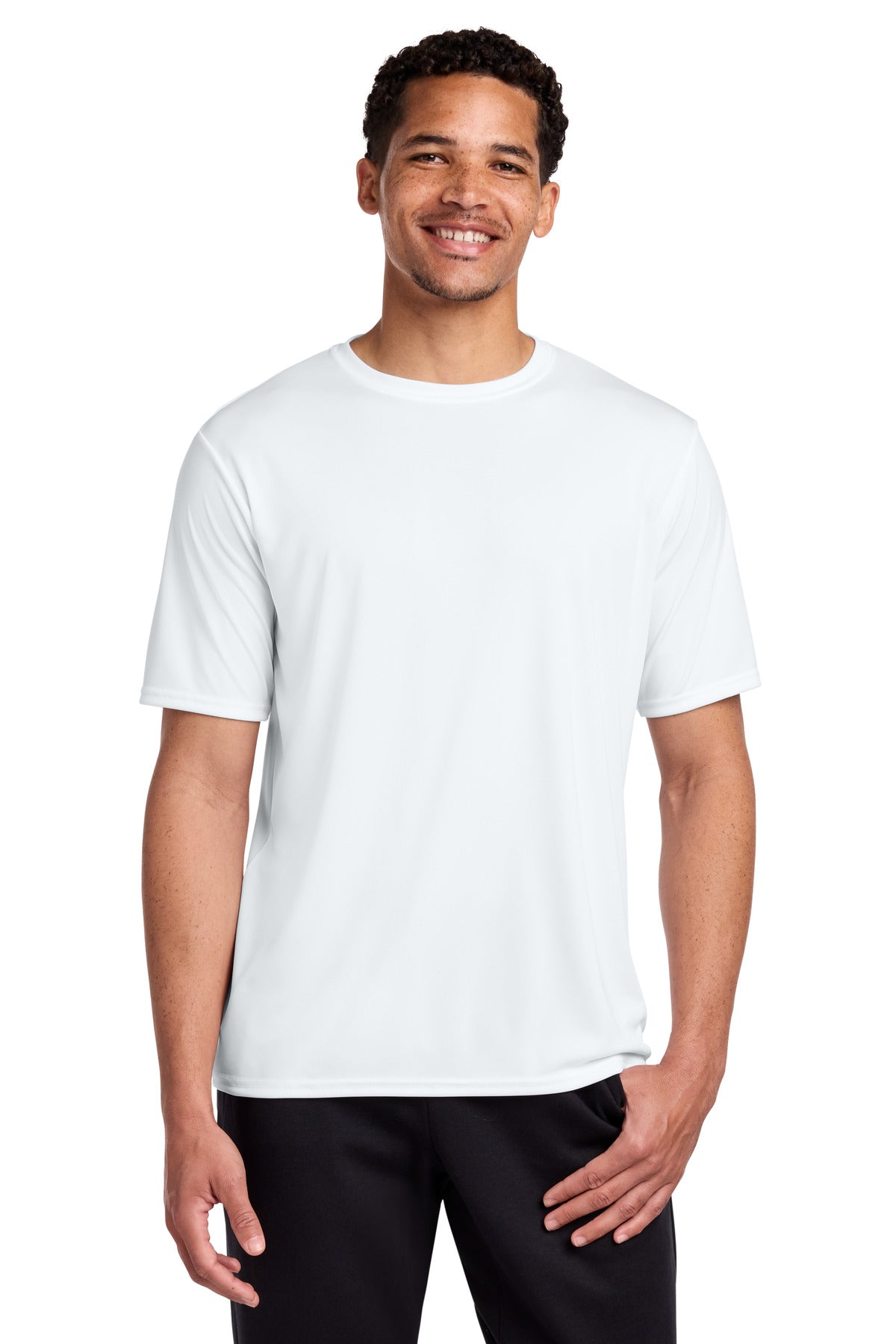 Port & Co Performance Tee. PC380 in White
