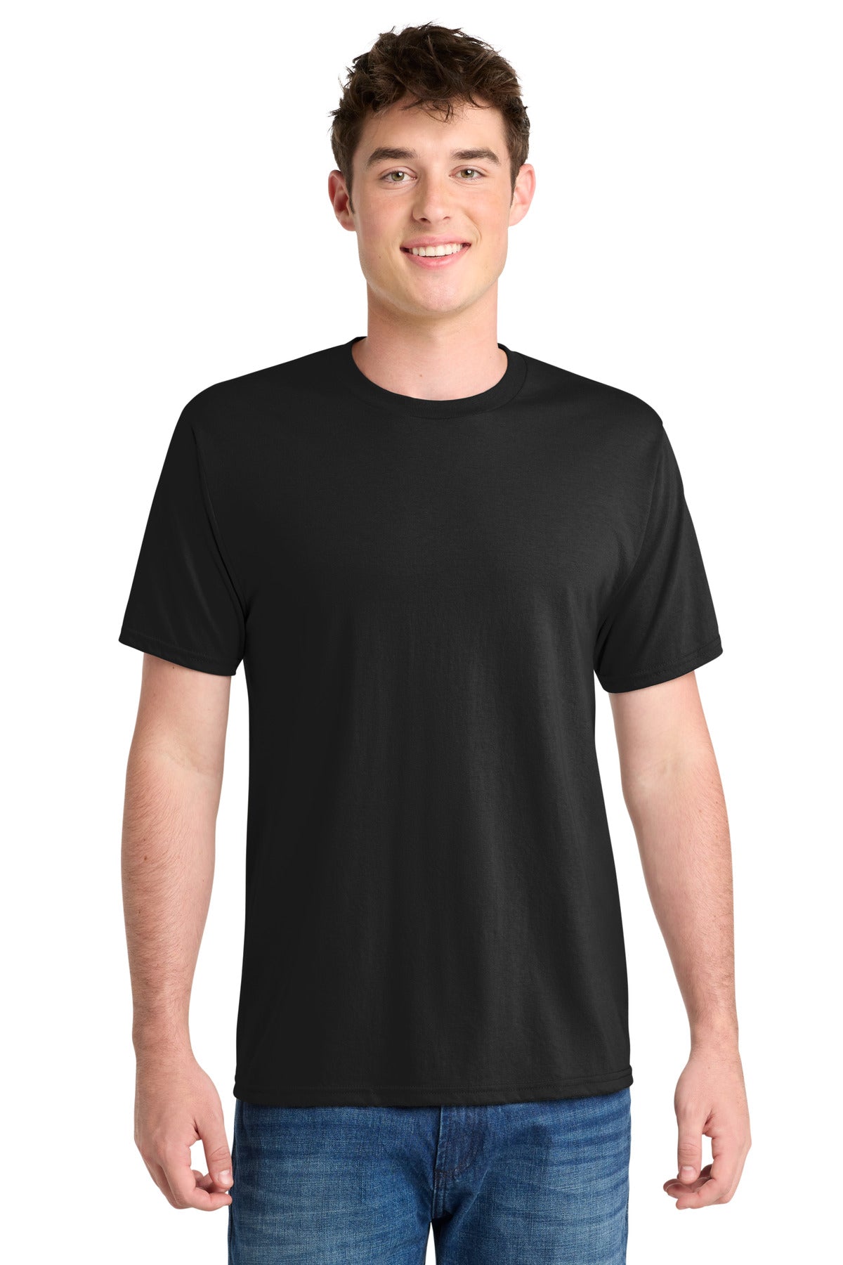 Port & Co Performance Blend Tee. PC381 in Jet Black