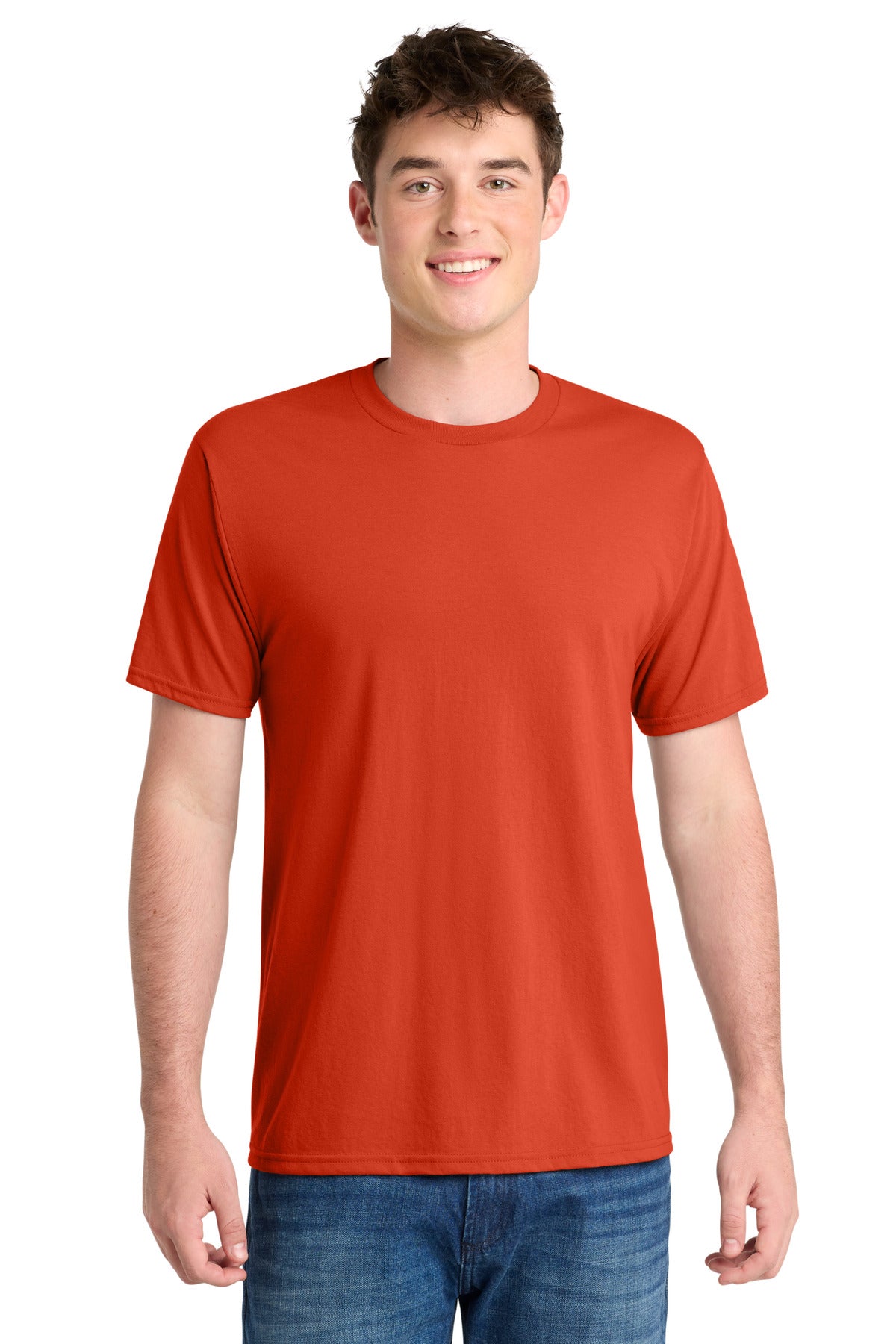 Port & Co Performance Blend Tee. PC381 in Orange