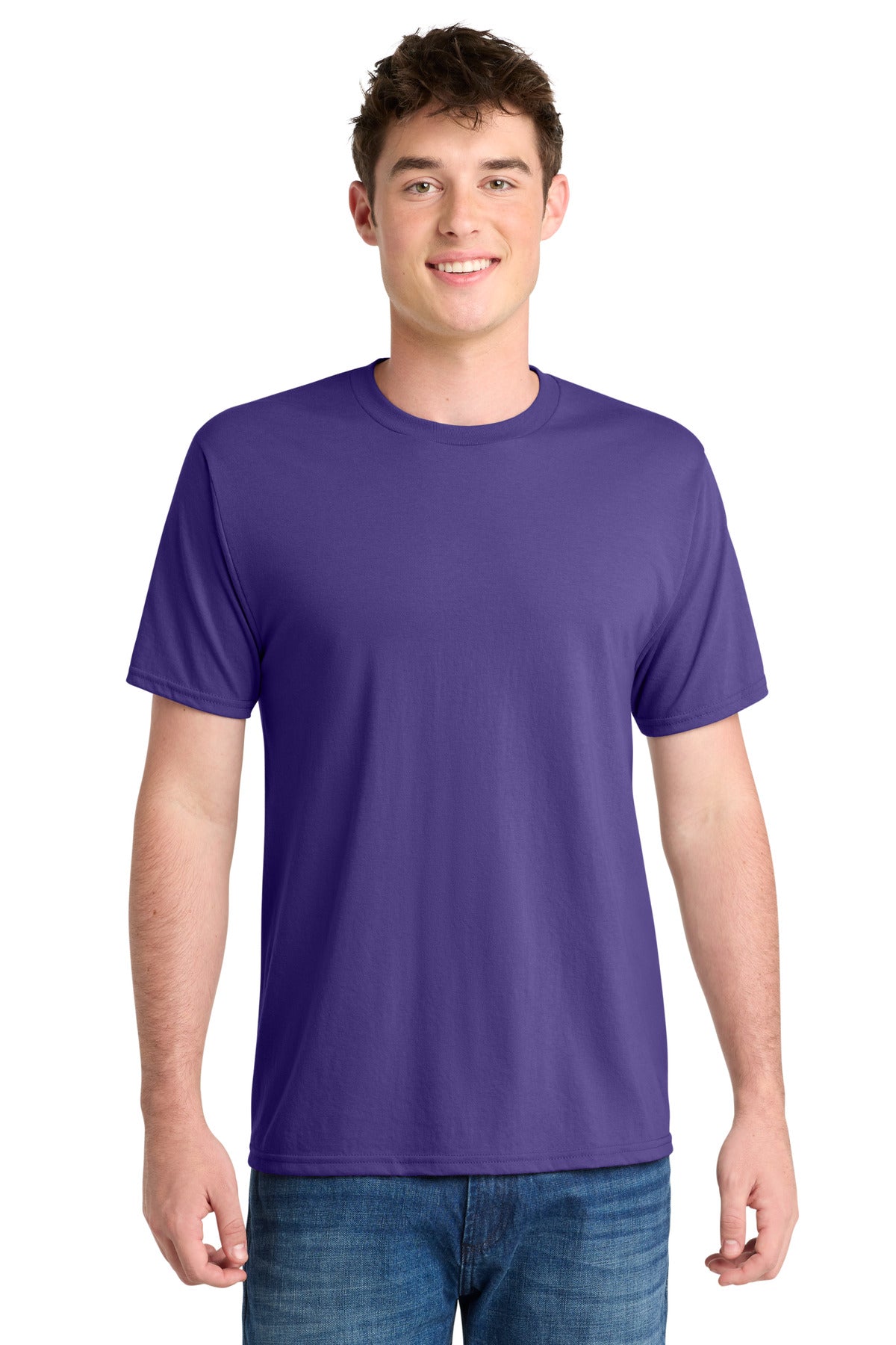 Port & Co Performance Blend Tee. PC381 in Purple