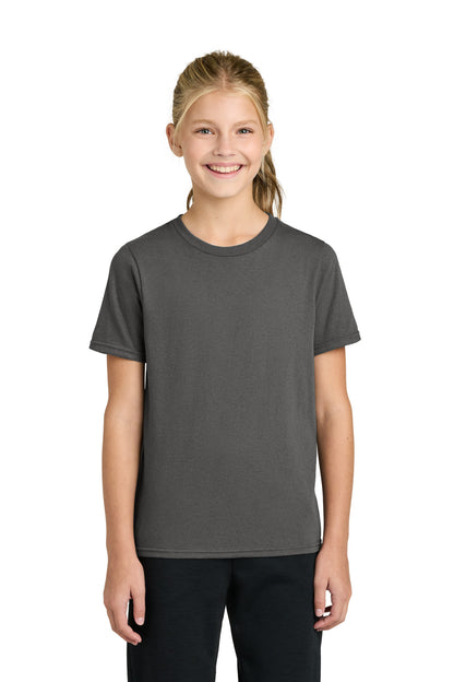 Port & Co Youth Easy Cotton Tee PC43Y in Charcoal