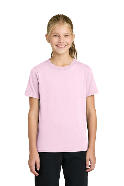 Port & Co Youth Easy Cotton Tee PC43Y in Cherry Blossom