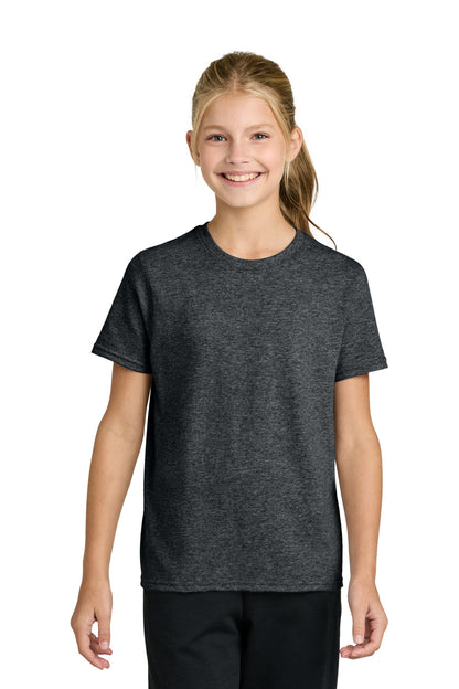 Port & Co Youth Easy Cotton Tee PC43Y in Dark Heather Grey