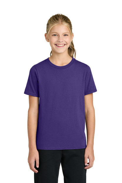 Port & Co Youth Easy Cotton Tee PC43Y in Team Purple