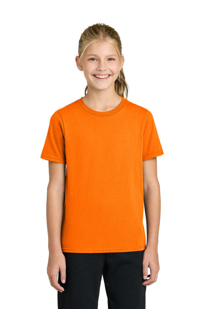Port & Co Youth Easy Cotton Tee PC43Y in Tennessee Orange