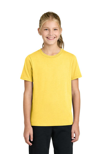 Port & Co Youth Easy Cotton Tee PC43Y in Yellow