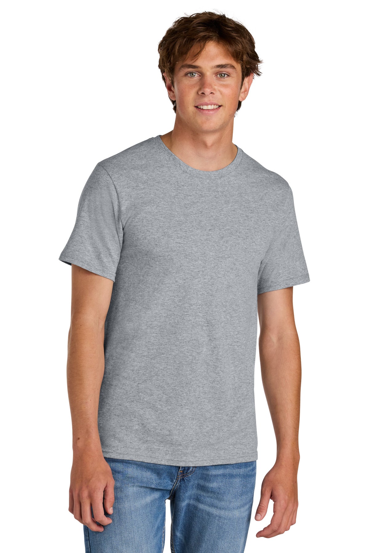 Port & Co Easy Cotton Tee PC43 in Athletic Heather