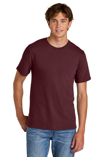Port & Co Easy Cotton Tee PC43 in Athletic Maroon
