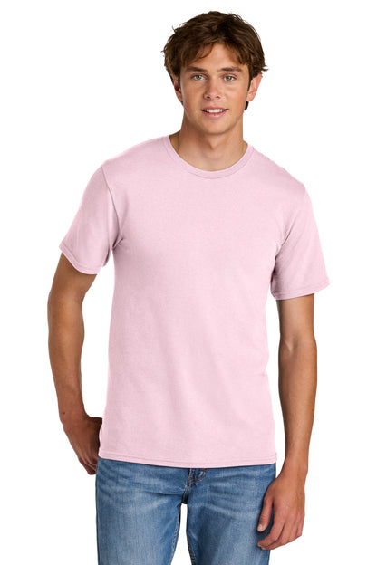 Port & Co Easy Cotton Tee PC43 in Cherry Blossom