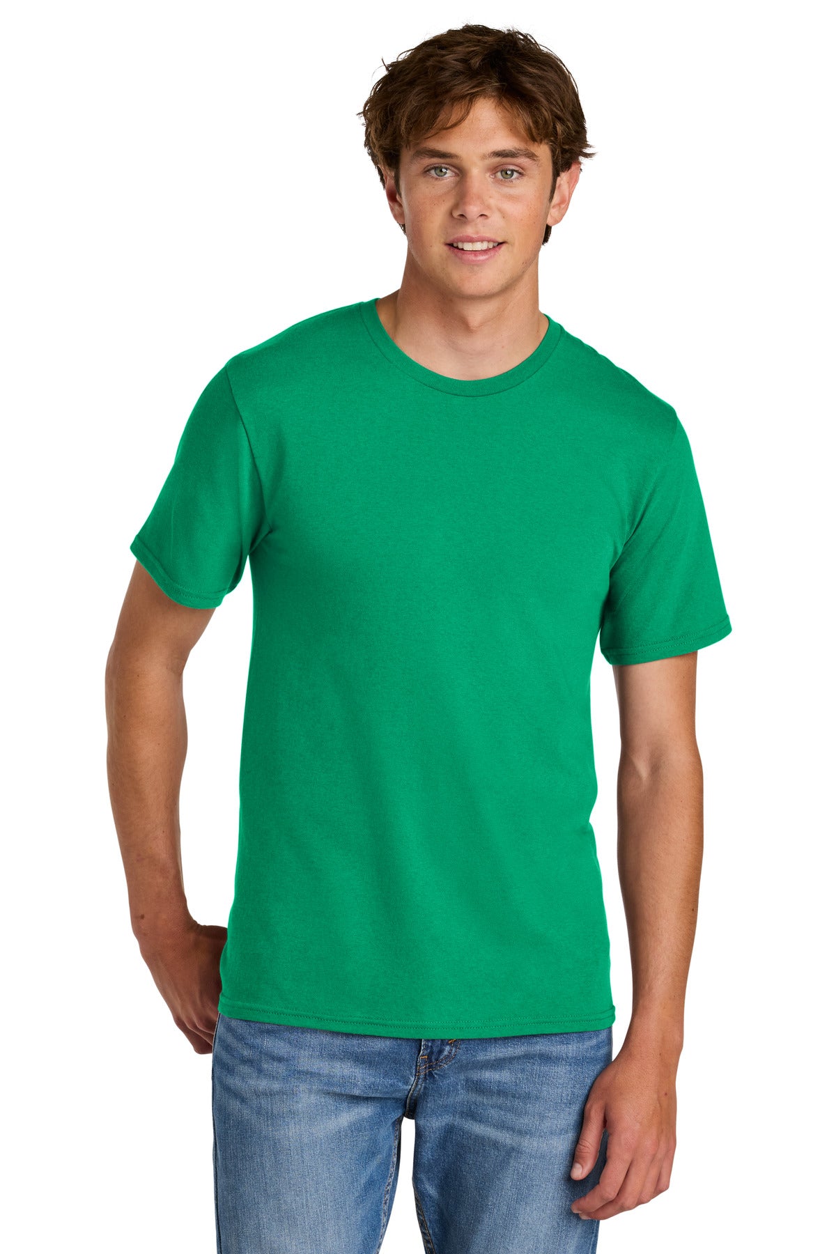 Port & Co Easy Cotton Tee PC43 in Kelly