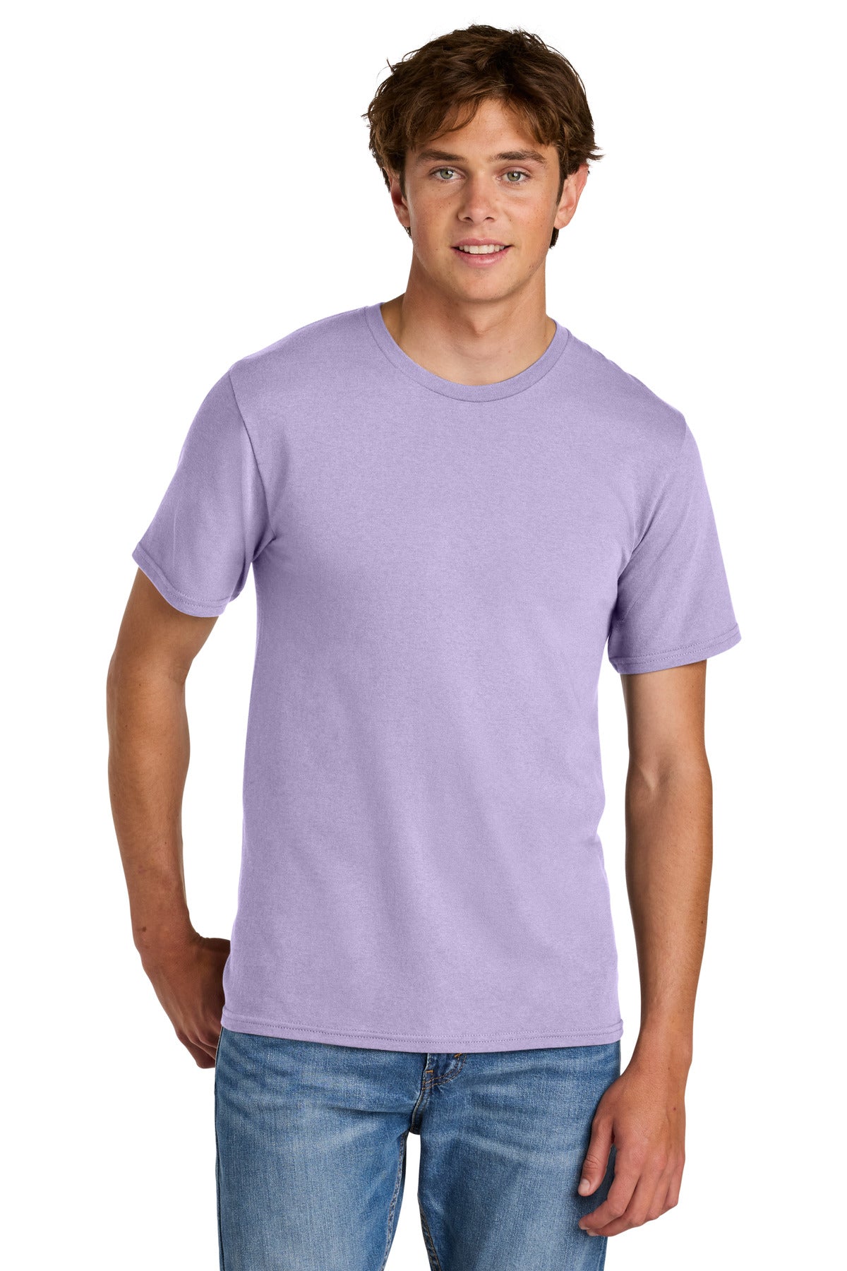 Port & Co Easy Cotton Tee PC43 in Lavender