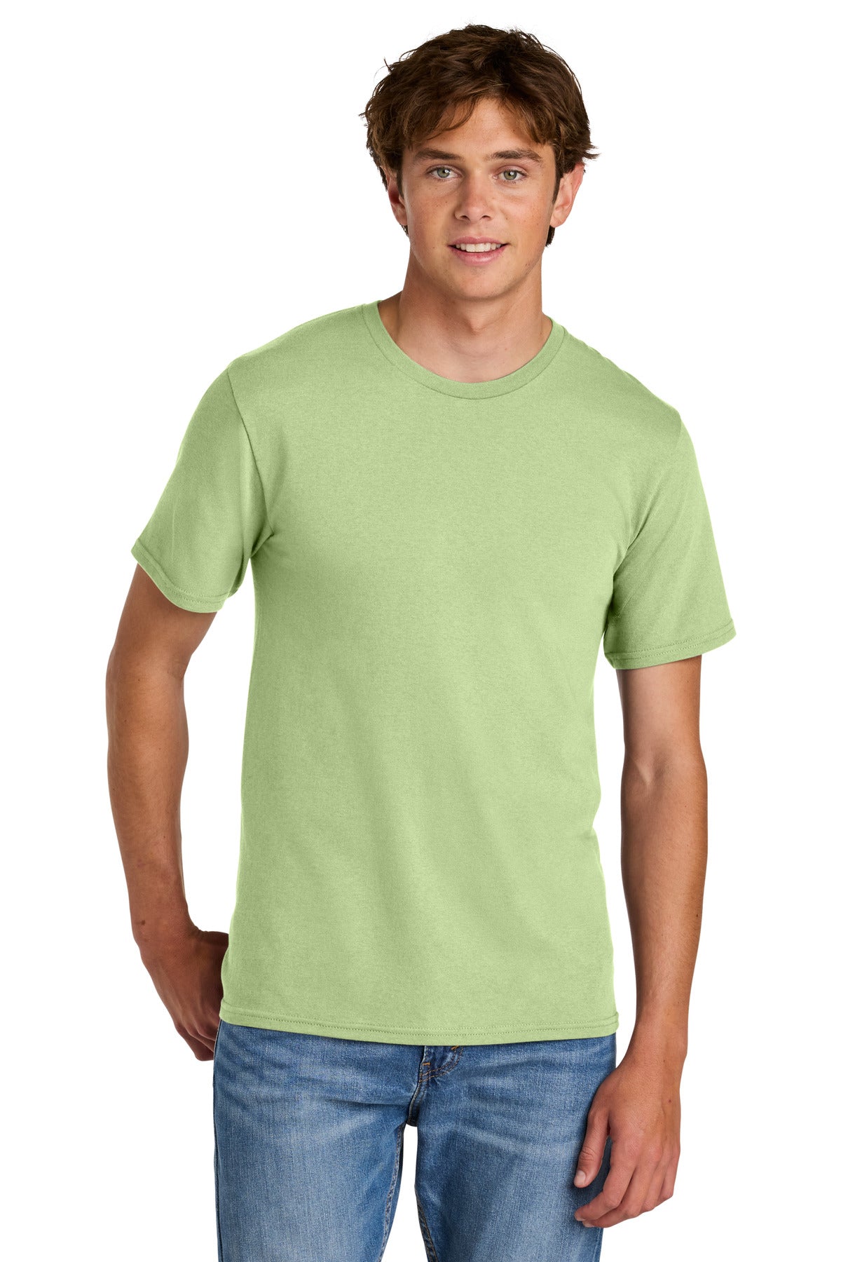 Port & Co Easy Cotton Tee PC43 in Pistachio