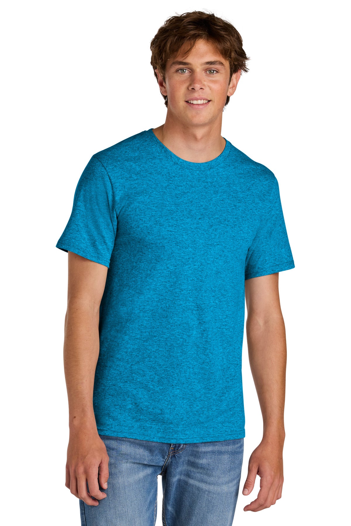 Port & Co Easy Cotton Tee PC43 in Sapphire Heather