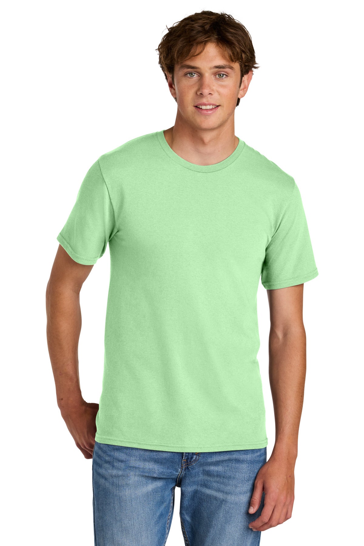 Port & Co Easy Cotton Tee PC43 in Spearmint