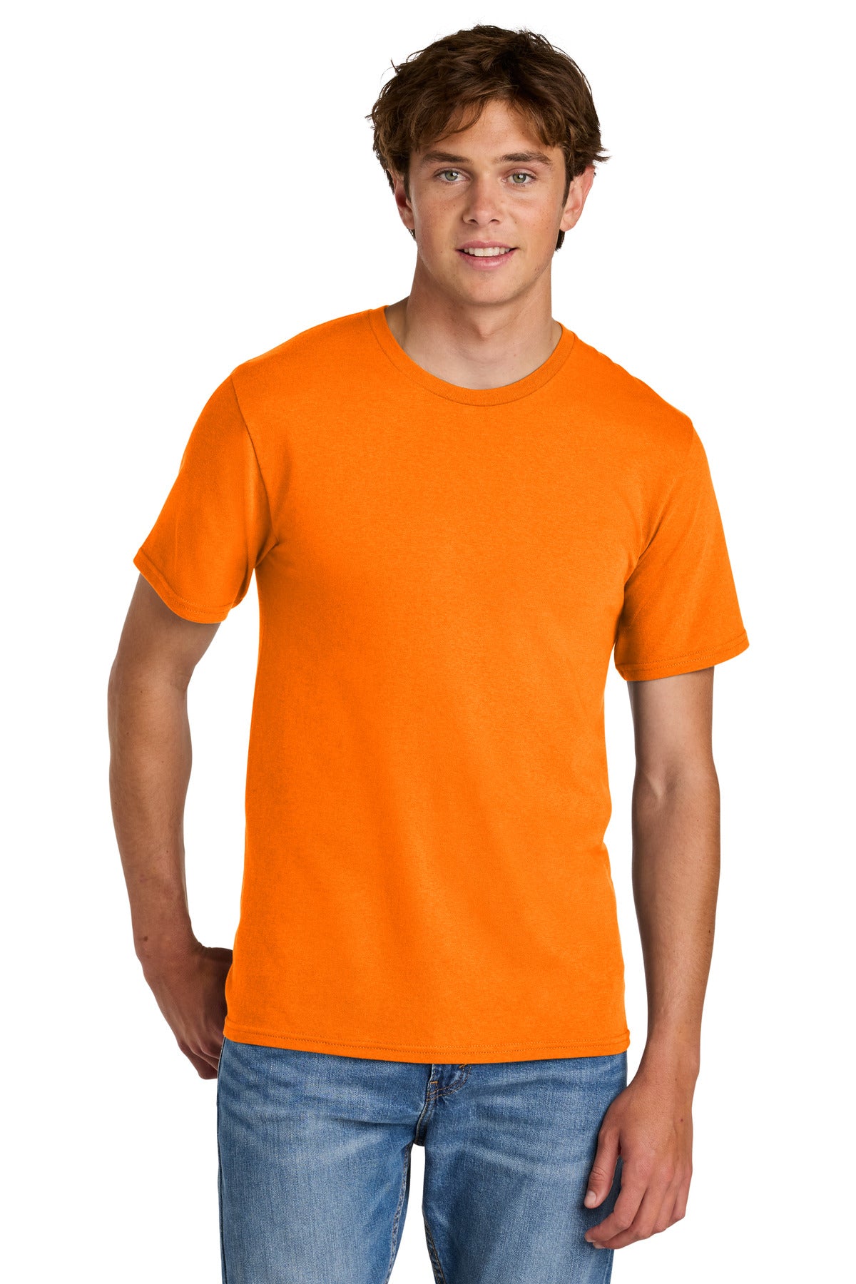 Port & Co Easy Cotton Tee PC43 in Tennessee Orange