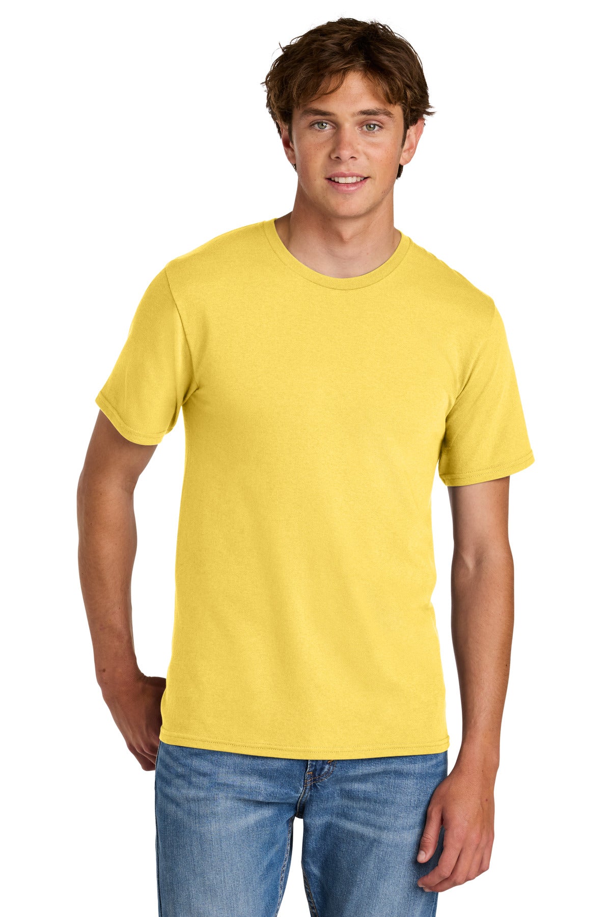 Port & Co Easy Cotton Tee PC43 in Yellow