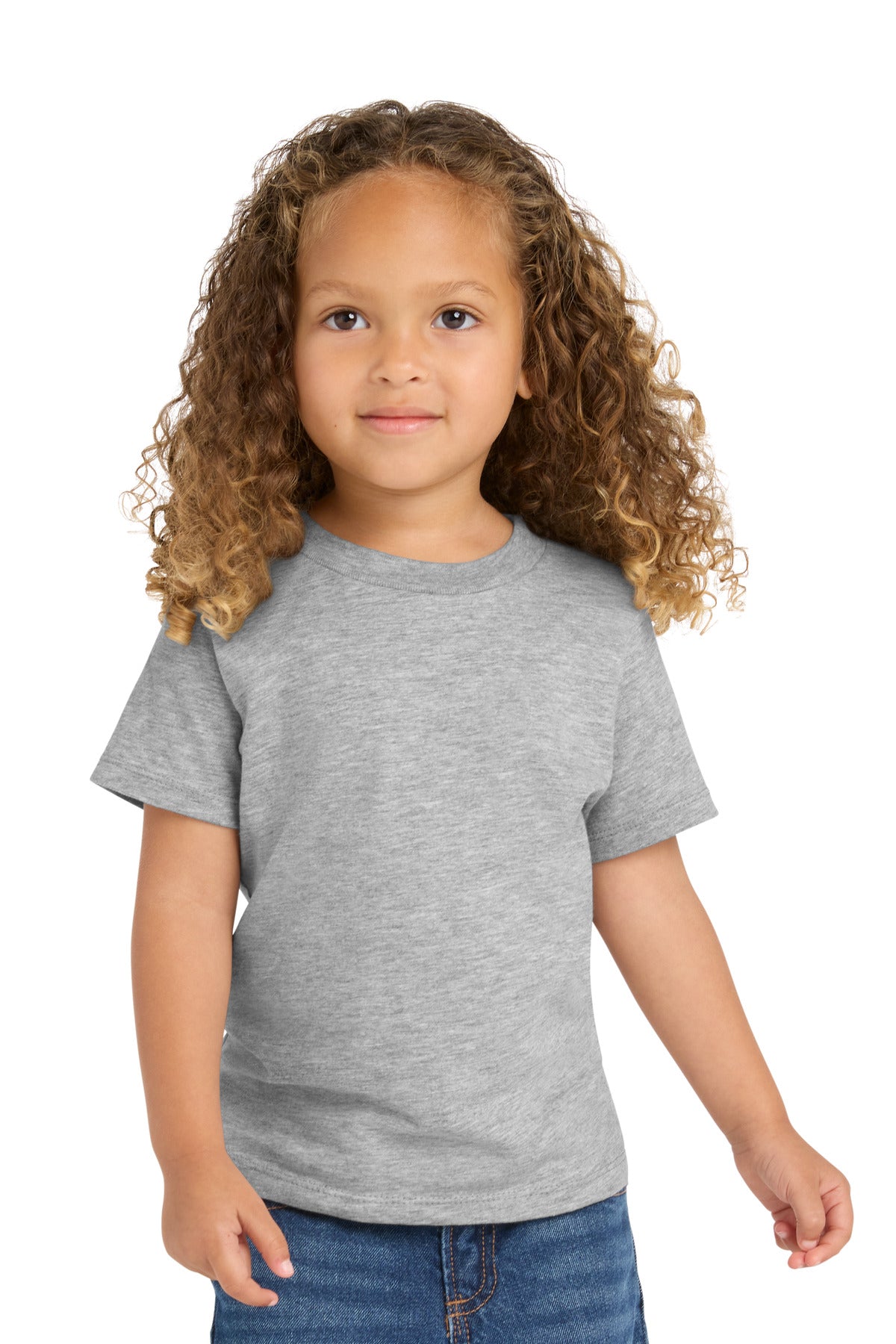 Port & Co Toddler Fan Favorite Tee. PC450TD in Athletic Heather