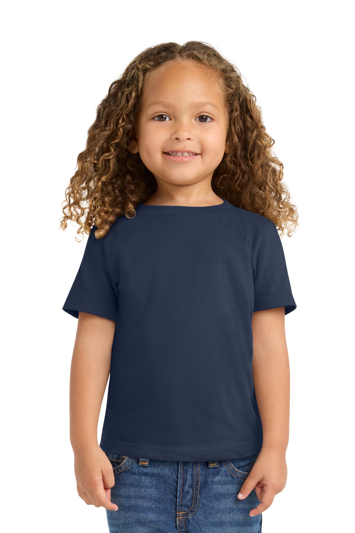 Port & Co Toddler Fan Favorite Tee. PC450TD in Team Navy