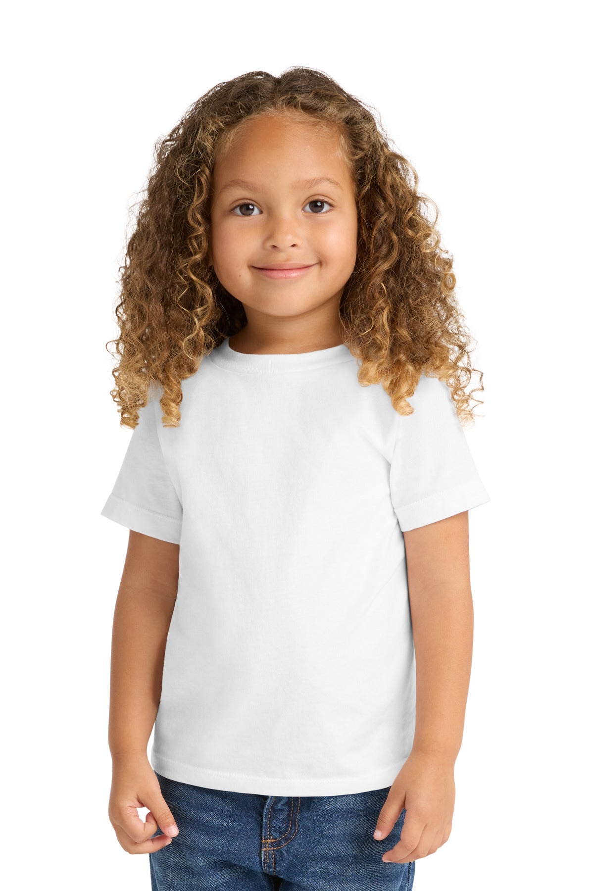Port & Co Toddler Fan Favorite Tee. PC450TD in White