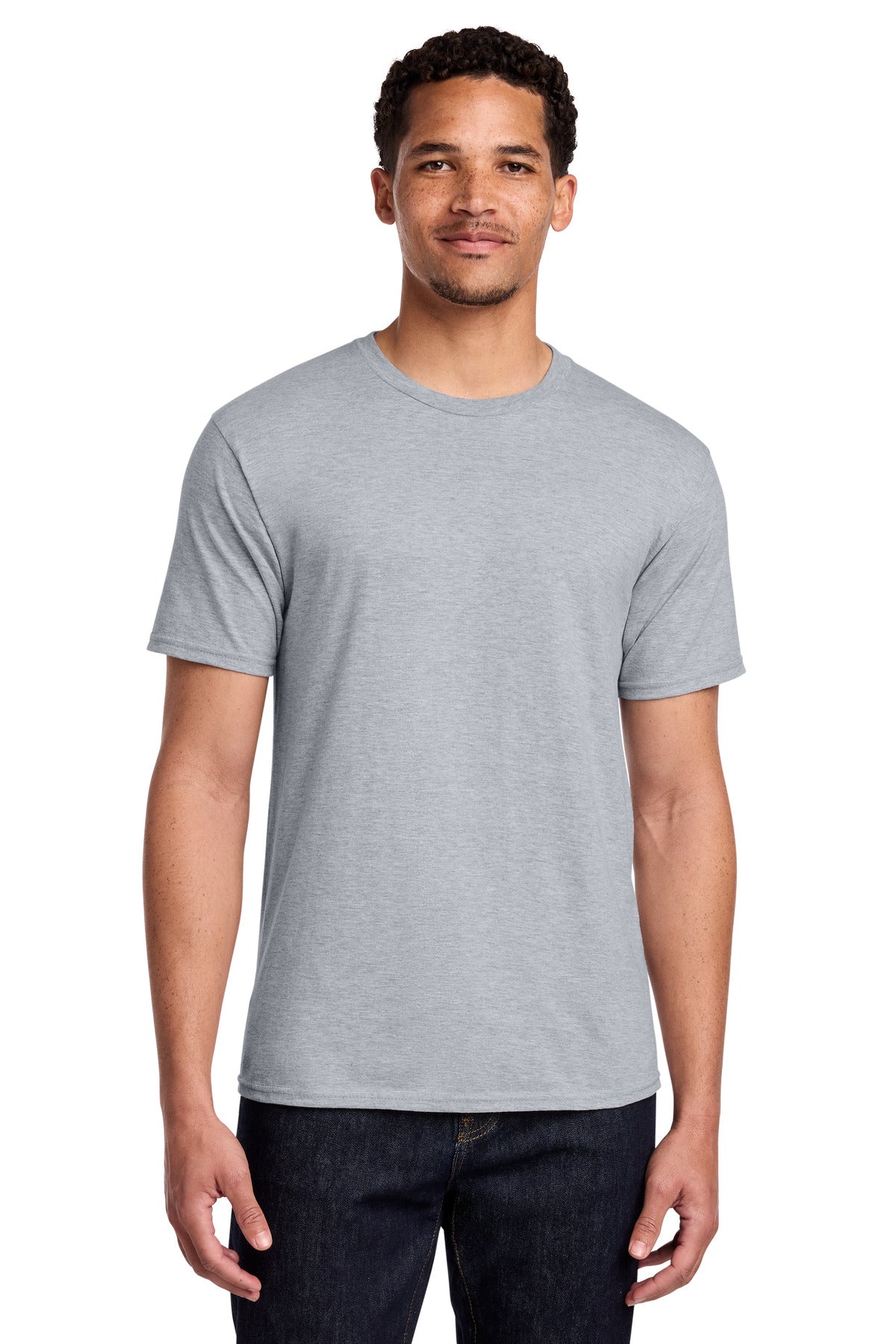 Port & Co Fan Favorite Tee. PC450 in Athletic Heather