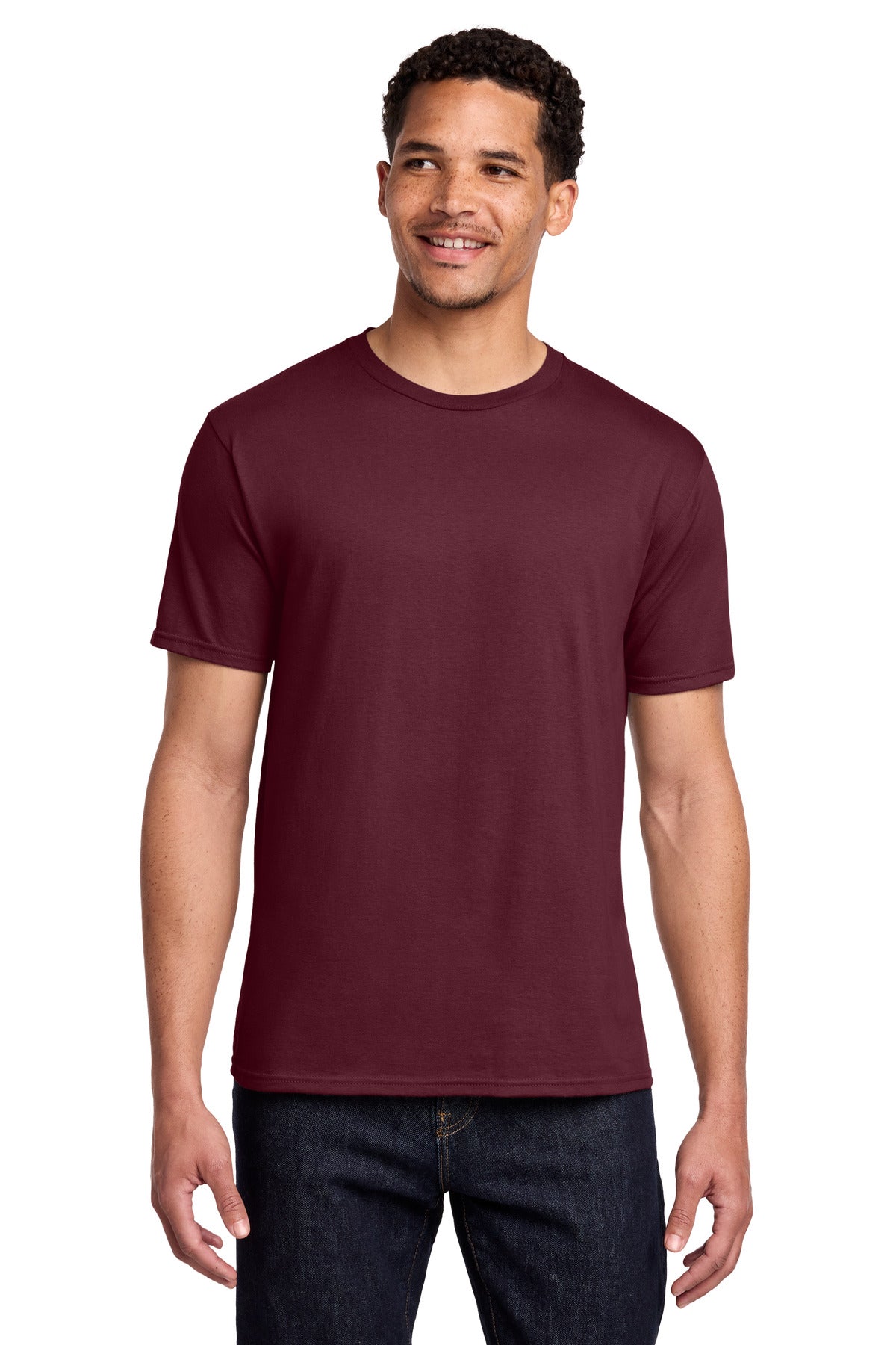Port & Co Fan Favorite Tee. PC450 in Athletic Maroon