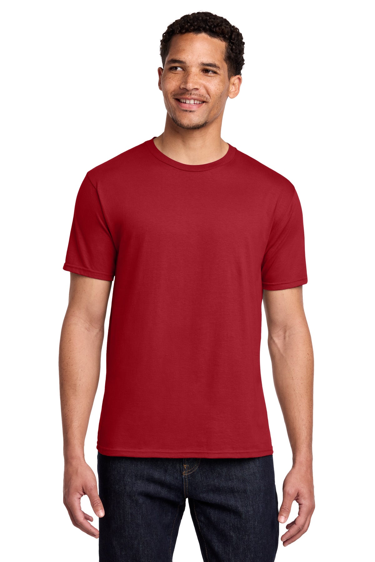 Port & Co Fan Favorite Tee. PC450 in Athletic Red