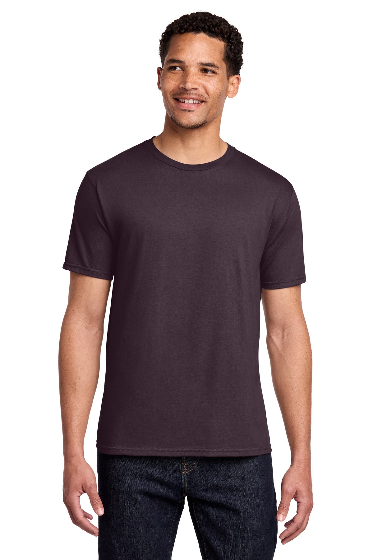 Port & Co Fan Favorite Tee. PC450 in Bordeaux