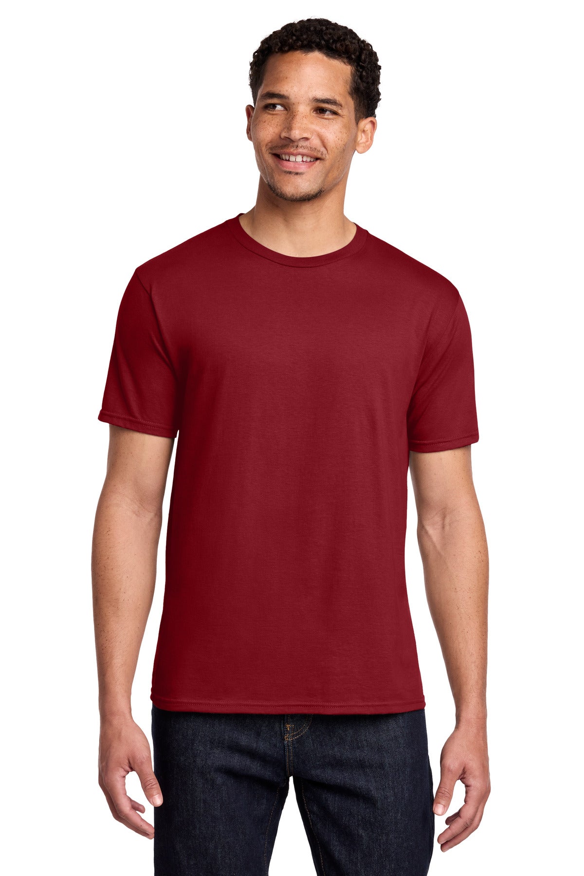 Port & Co Fan Favorite Tee. PC450 in Cardinal Red