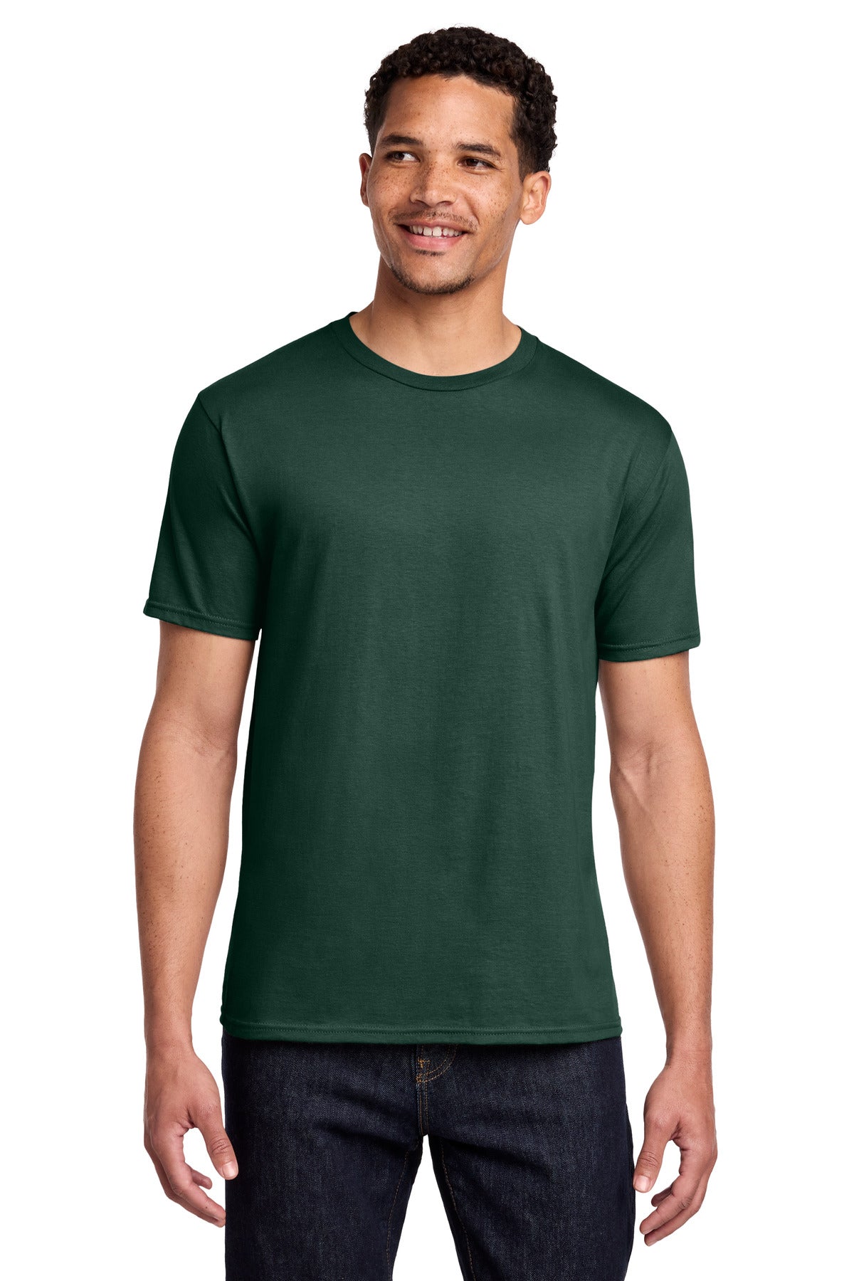 Port & Co Fan Favorite Tee. PC450 in Dark Green