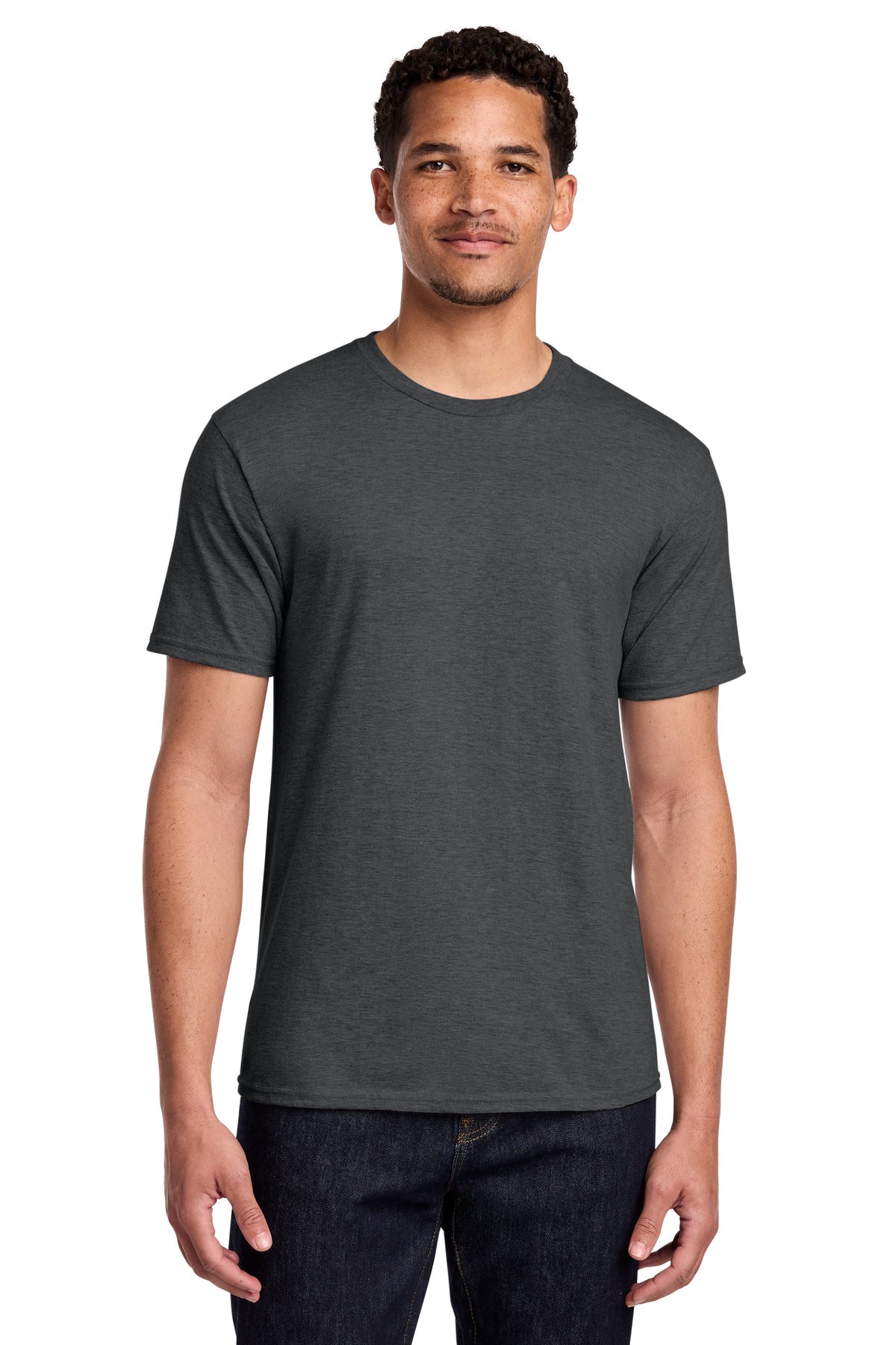 Port & Co Fan Favorite Tee. PC450 in Dark Heather Grey