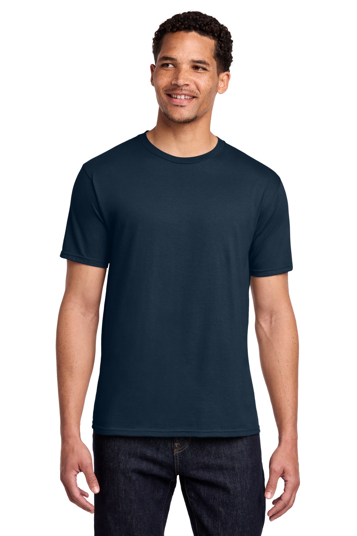 Port & Co Fan Favorite Tee. PC450 in Deep Navy