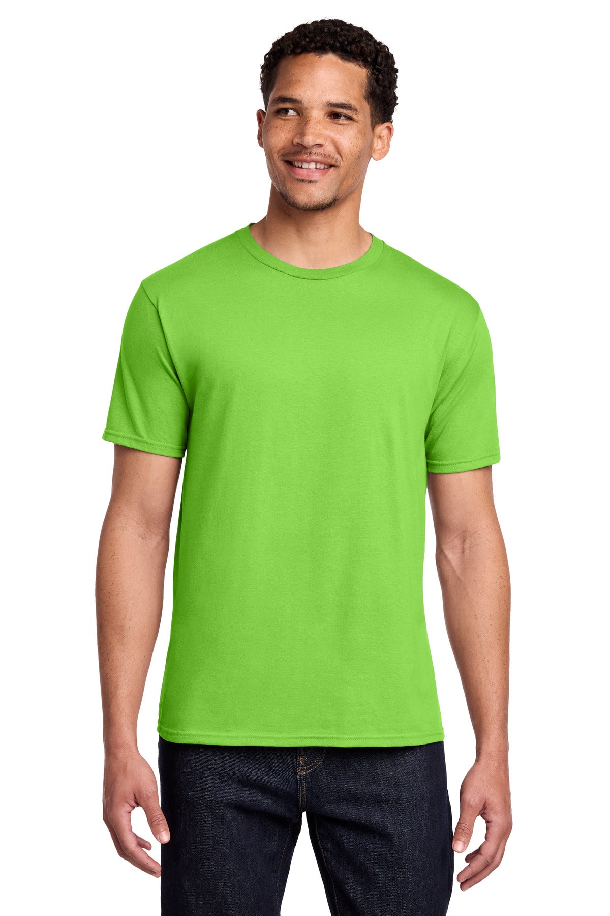 Port & Co Fan Favorite Tee. PC450 in Flash Green