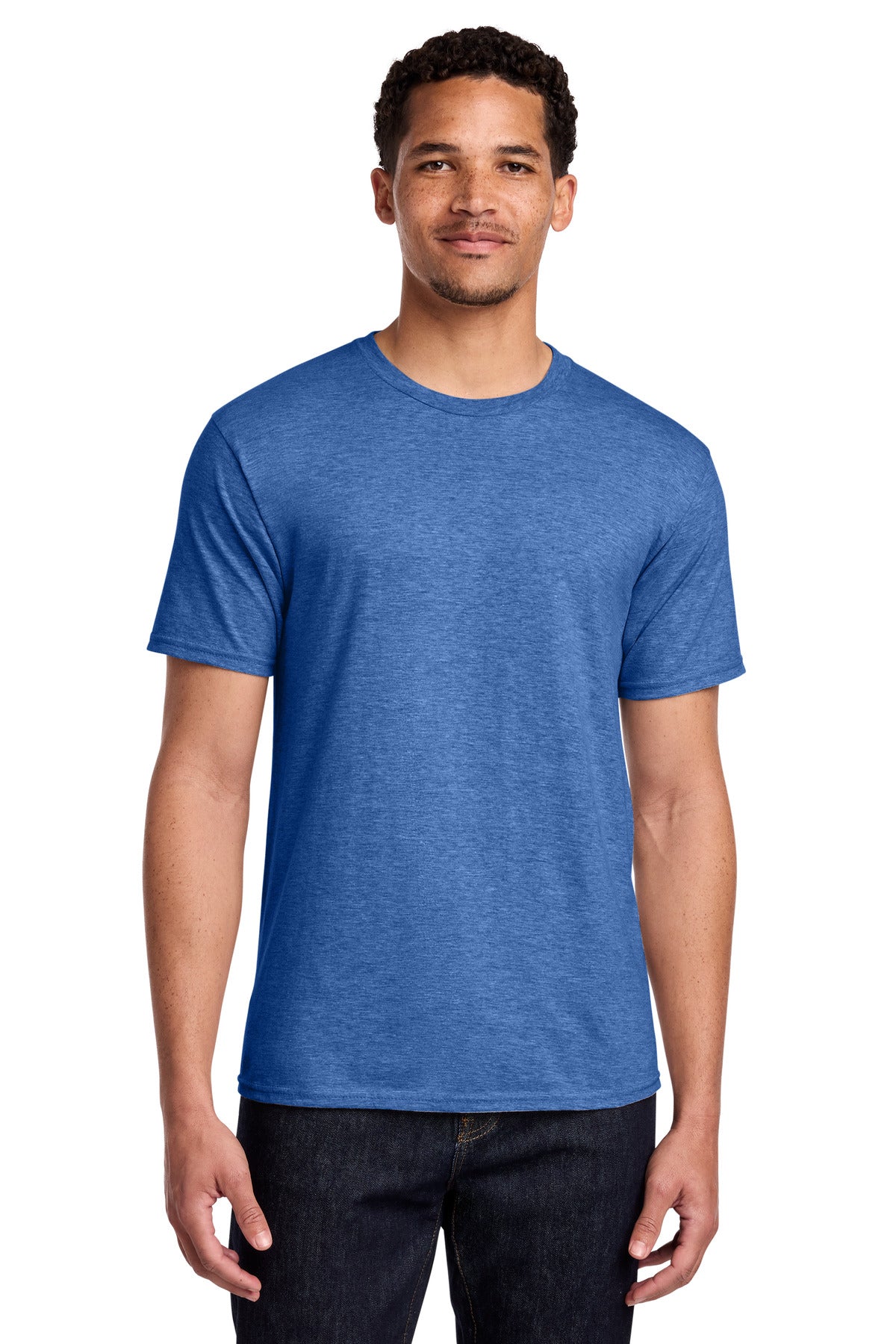 Port & Co Fan Favorite Tee. PC450 in Heather Royal