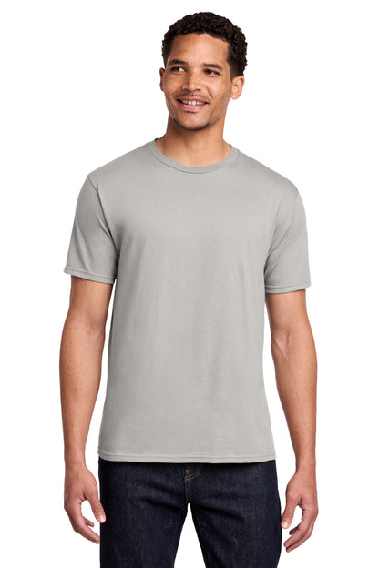 Port & Co Fan Favorite Tee. PC450 in Silver