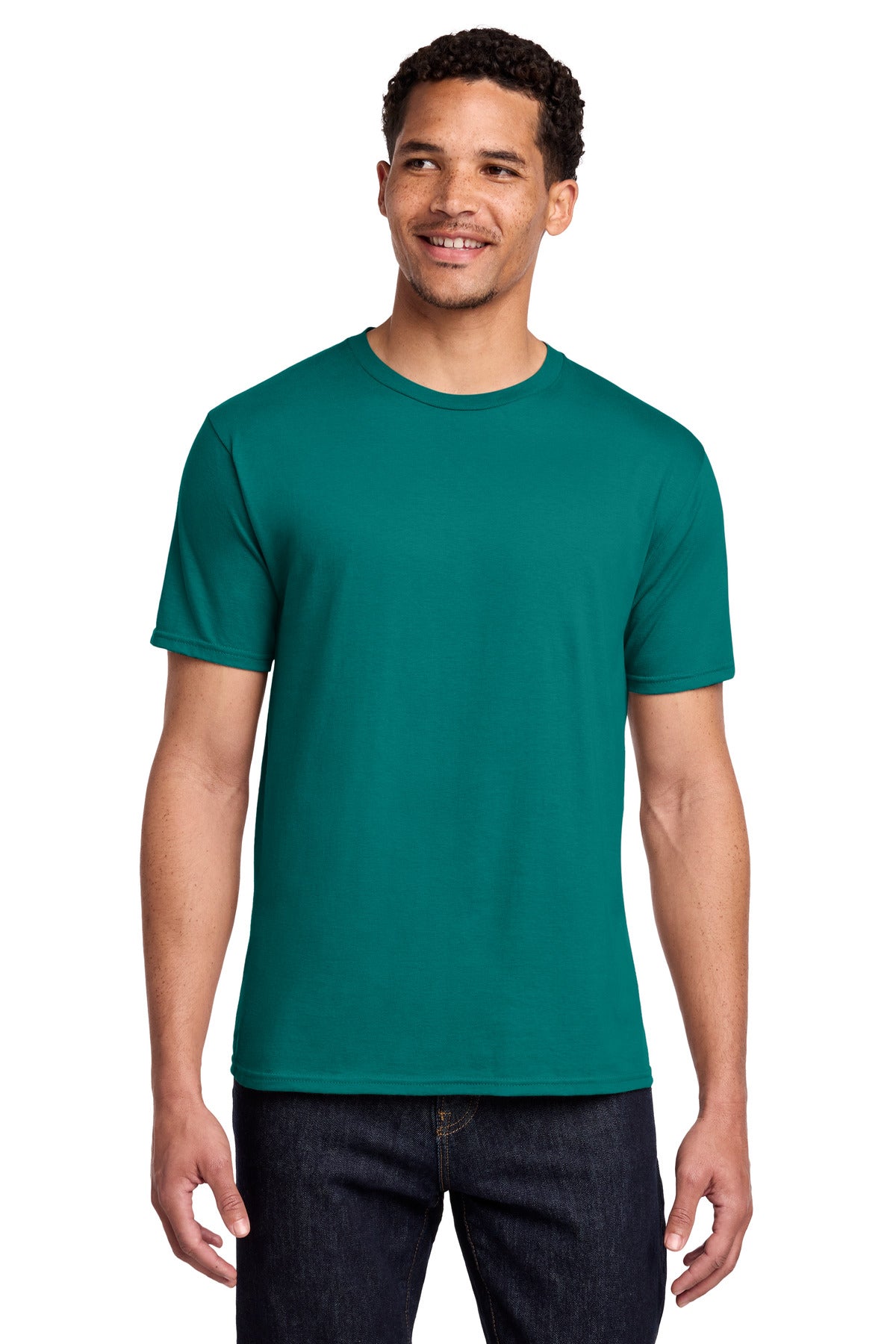 Port & Co Fan Favorite Tee. PC450 in Team Teal