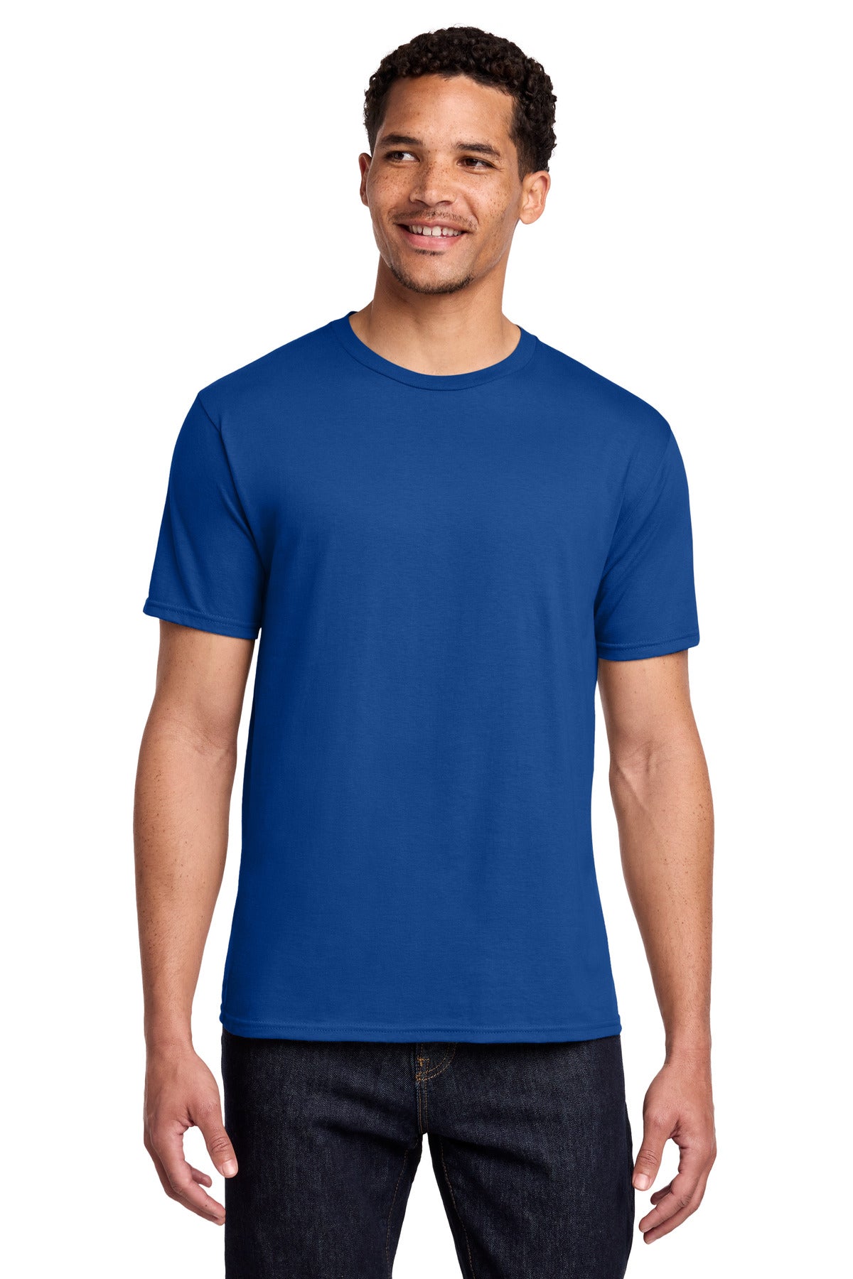 Port & Co Fan Favorite Tee. PC450 in True Royal