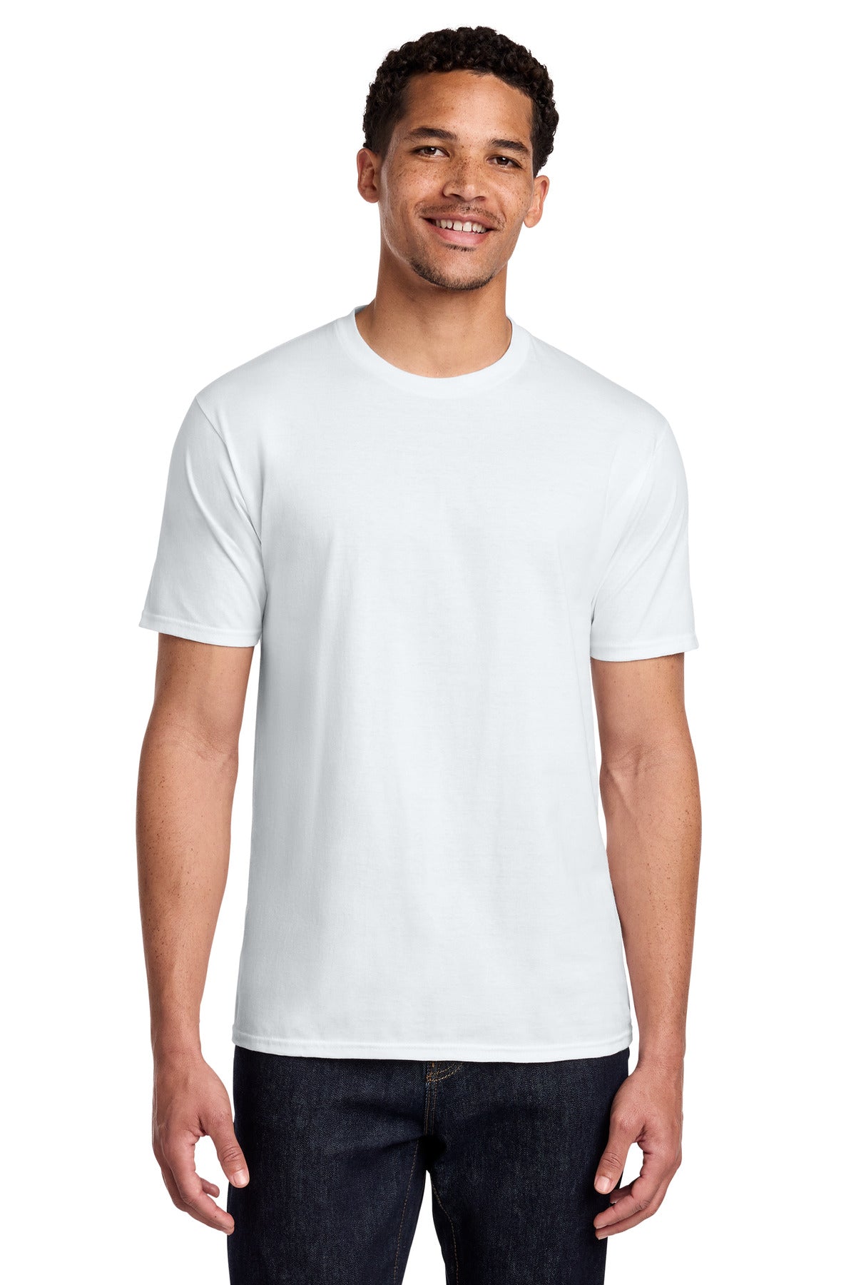 Port & Co Fan Favorite Tee. PC450 in White